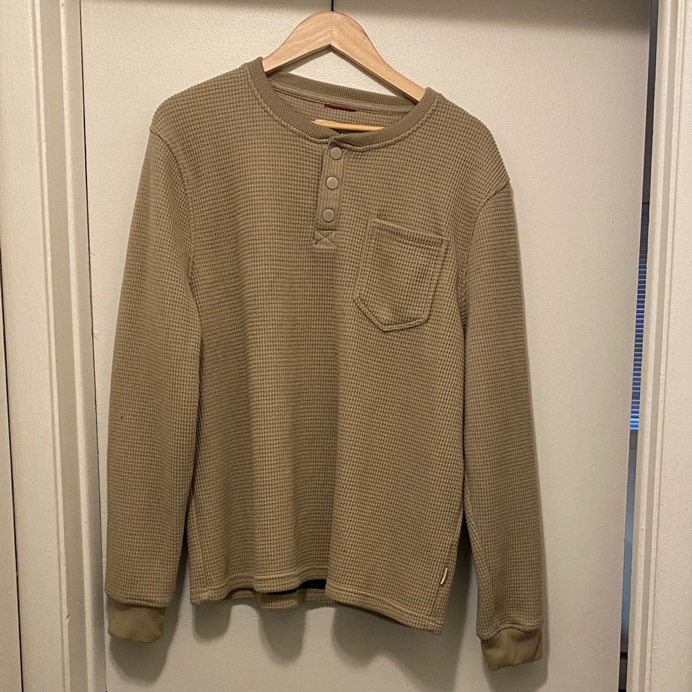 Tan waffled long sleeve